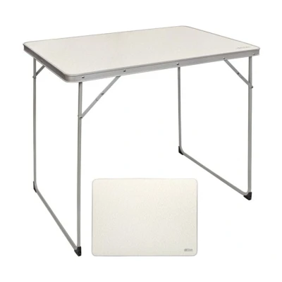 Imagen de AKTIVE mesa plegable camping, playa, portátil color blanco, acero, resistente, 80x60x70 cm (52867)
