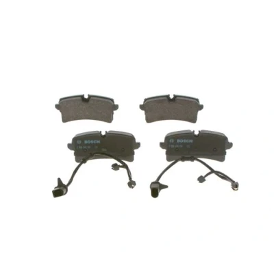 Imagen de BOSCH 0 986 424 404 Juego de pastillas freno Low Metallic con contacto avisador desgaste PORSCHE: Macan