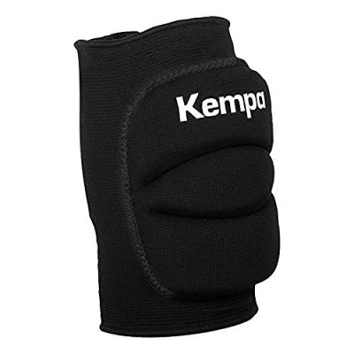 Imagen de Kempa KNEE INDOOR SUPPORT PADDED, protectores de rodilla para balonmano, voleibol, etc., hombres, mujeres, niños, protectores, 1 par, negro