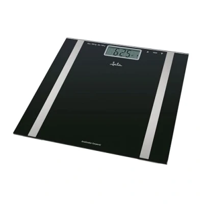 Imagen de Báscula de baño Jata 531, Peso máximo 180 kg, Pantalla LCD, Memoria hasta 12 usuarios, Negro