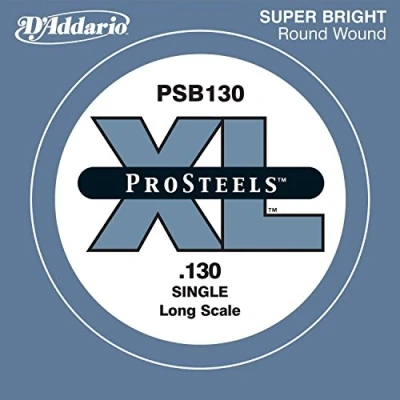 Imagen de D&#039;Addario .130 ProSteels Long Scale Single String for Bass Guitar