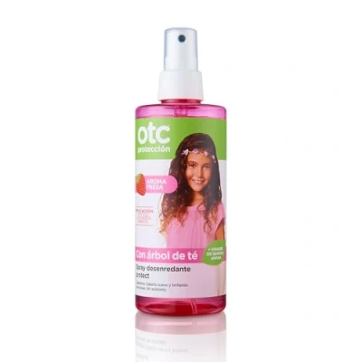Imagen de OTC Antipiojos Spray Desenredante Protect Aroma de Fresa Protege, Desenreda e Hidrata el Cabello Uso Diario A partir 1 Año Envase 250 ml