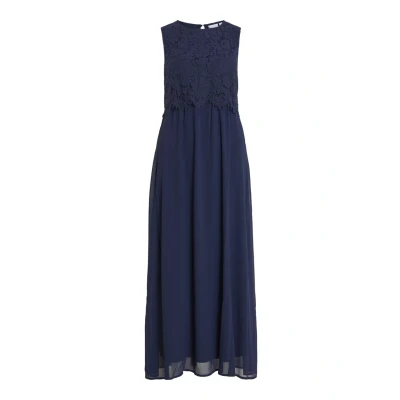 Imagen de VILA Vimilina Dress Vestido largo, Mujer, Talla: 36, Navy blazer