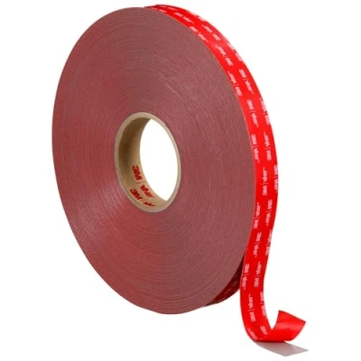 Imagen de 3M VHB Cinta Adhesiva 4941F óptima adhesión al policarbonato, ABS, aluminio, acero inoxidable, galvanizado 19 mm X 3 m, gris, espesor: 1.1mm (1 unidad)