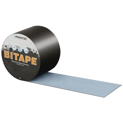 Imagen de Parotec Cinta bituminosa para reparación de techos, color gris (RAL7021), 100 mm x 10 m