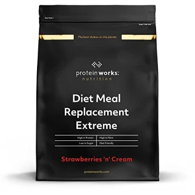 Imagen de THE PROTEIN WORKS Sustitutivo de Comidas Extreme Fresas Con Nata Comida Nutricionalmente Completa Vitaminas Potenciadoras del Sistema Inmune 2kg
