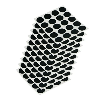 Imagen de Emuca 4026417 Tapa embellecedora adhesiva, Ø13mm, Negro, Lote de 200 piezas