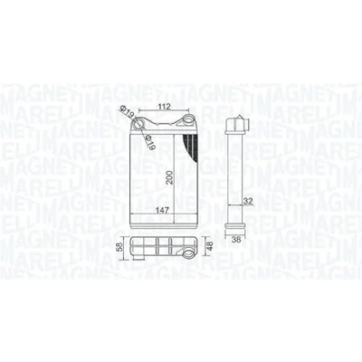 Imagen de MAGNETI MARELLI 350218456000 Radiador de Calefaccion FIAT: Punto II Hatchback