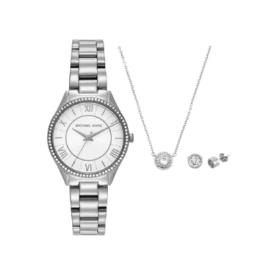 Imagen de Michael Kors Lauryn SET Collar silvercoloured, Mujer, Talla: One Size, Silver coloured