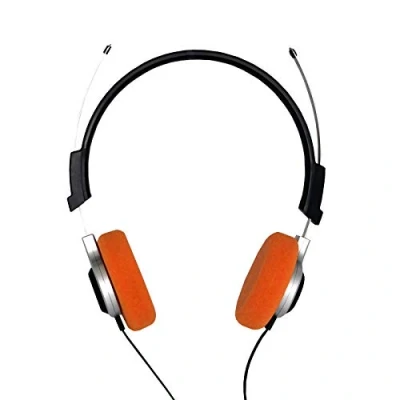 Imagen de Gioteck TX20 Vintage Cascos Gaming, Cable Audio Jack 3,5 mm, Control de sonido, Driver 23 con Microfono para PS4, Xbox One, Nintendo Switch y PC (Naranja) (PS4)