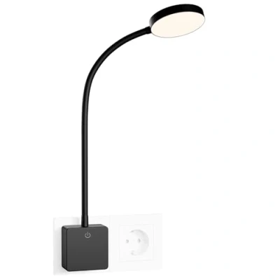Imagen de ENUOTEK Lampara de Noche Luz Nocturna Pared LED Regulable Flexible con Enchufe y Interruptor Tactil 4W Brillo Máximo 350Lm Neutra 4000K sin Funcion Control Remoto Lot 1