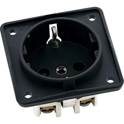 Imagen de Hager 9418505 interruptor de luz Negro Interruptores (Negro, IP44, 250 V, 10 pieza(s))