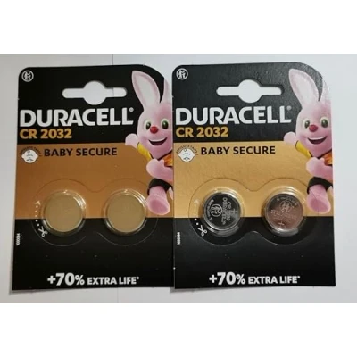 Imagen de Duracell CR2032 2 Lote de 4 Pilas Litio (3 V)