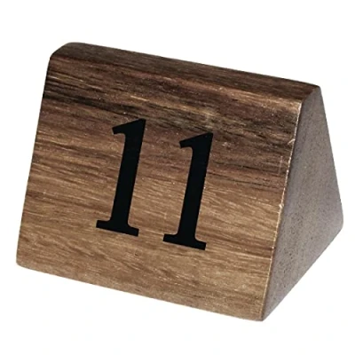 Imagen de Olympia cl393 de madera números mesa Signs, nos 11 20 (Pack 10)