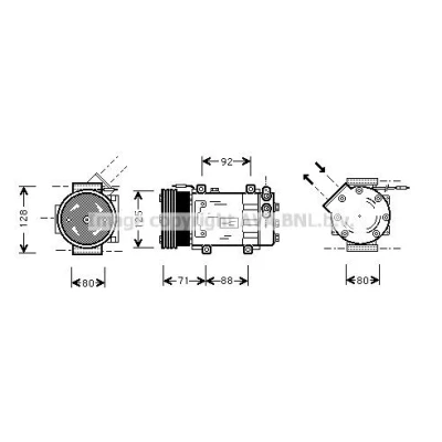 Imagen de PRASCO RT5417D Condensador con secador 15,5 8,5 Aluminio 510 R 134 a RENAULT: CLIO 3