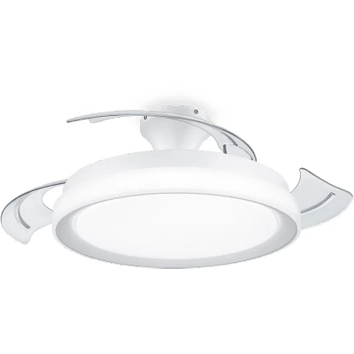 Imagen de Philips Ventilador de Techo Bliss con luz LED 28W, motor DC (35W), color Blanco, 3 temperaturas luz, Mando Incluido, Modo Invierno/Verano, (versión 2024)