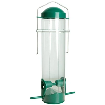 Imagen de dobar® 11502 comedero Compacto para pájaros con Postes de Aterrizaje, Silvestres Colgar, plástico en jardín/Patio/balcón, diámetro 7 x 25 cm, Color