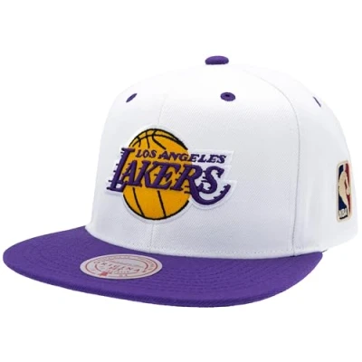 Imagen de Mitchell &amp; Ness NBA/HWC Special Snapback Los Angeles Lakers, Blanco/Morado