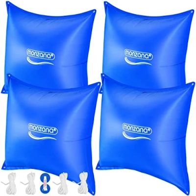 Imagen de Cojines para piscina set de 4 azul 120x120cm 20C hinchable