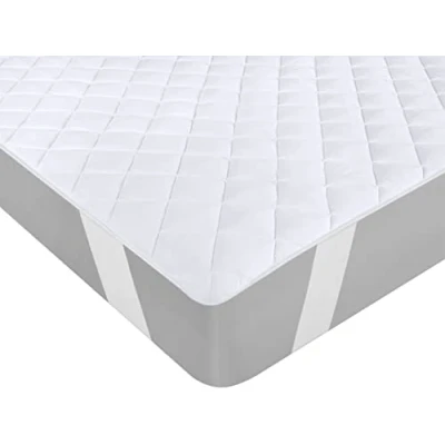 Imagen de Utopia Bedding Protector de colchón con Bandas elásticas 180 x 200 cm, Microfibra, Transpirable, se extiende hasta 38 cm Profundidad (Cama 160 Blanco)