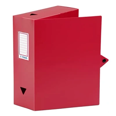 Imagen de Viquel Class Doc Caja para archivar (polipropileno, ancho 100 mm, color rojo