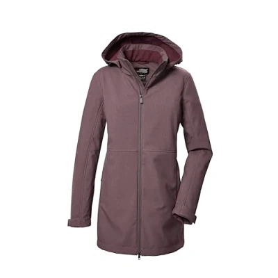 Imagen de killtec Mujer Parka softshell/chaqueta softshell con capucha cremallera KOW 95 WMN SFTSHLL PRK, schwarz, 44, 41803 000