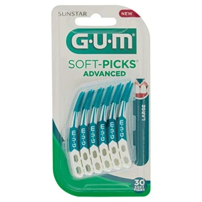 Imagen de GUM 651 SOFTPICKS ADVANCED LARGE, UNIDADES, Verde, 30 piezas