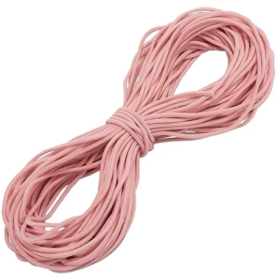 Imagen de AERZETIX C67276 Elástico Decorativo Redondo 25 Metros diámetro 2mm Color Rosa Ceniza