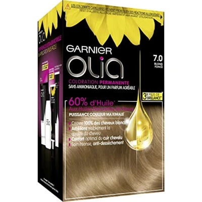 Imagen de Garnier Olia Coloration Permanente à l’Huile Sans Ammoniaque Blond 7.0 Foncé