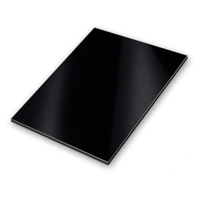 Imagen de iSecur I Panel compuesto de aluminio negro letrero resistente a la intemperie fabricación modelos señalización construcción ferias serigrafía o bricolaje 20 x 30 cm az_131