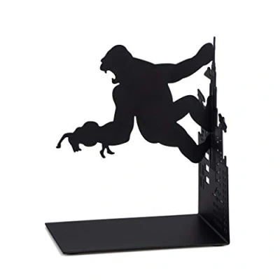 Imagen de Balvi Kong sujetalibros Decorativo de Metal en Color Negro. Diseño Original