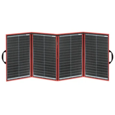Imagen de DOKIO Panel solar Portatil 200W 18V Kit Monocristalino (Alta Eficiencia) con regulador de carga y cable fotovoltaico para batería coche 12V, AGM, gel, ácido