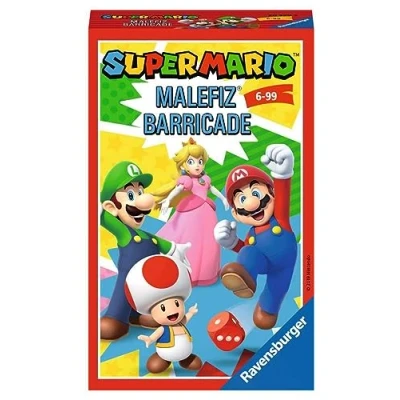 Imagen de Ravensburger Super Mario, Malefiz Barricade, Formato Compacto, 2 4 Jugadores, Edad Recomendada 6+, 20910 1