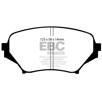 Imagen de Juego de pastillas EBC Brakes DP51774NDX
