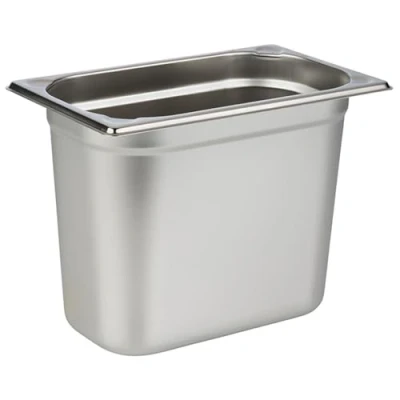 Imagen de APS 81408 Recipiente GN 1/4, acero inoxidable Gastronorm, dimensiones 265 x 160 mm/altura 200 mm/volumen 5,5 litros