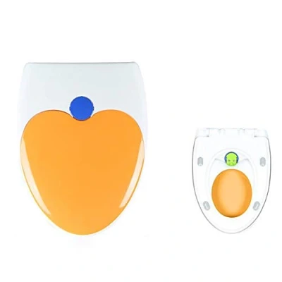 Imagen de YLXD Tapa para WC, de Inodoro, Asiento niños,Tapa Asientos Inodoro Familiar con Reductor Infantil y Cierre Suave, función Easy Clean