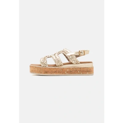 Imagen de Marco Tozzi 22870044 Sandalias con plataforma, Mujer, Talla: 38, Gold Zapatos