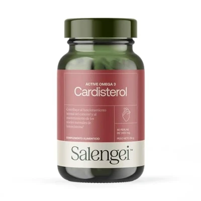 Imagen de ACTIVE CARDISTEROL Contribuye al funcionamiento del corazón y mantenimiento de los niveles homocistenia Policosanol Coenzima Q10 Aceite pescado 60 perlas 1400 mg