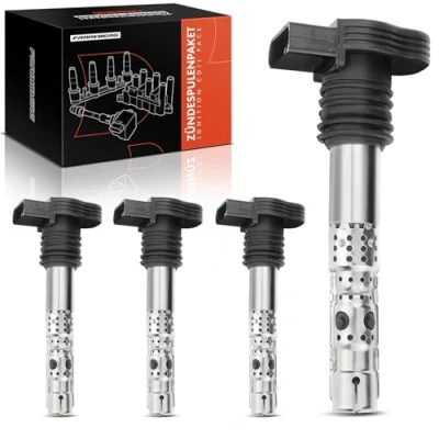 Imagen de Frankberg 4x Bobina de encendido Compatible con A3 A4 A6 TT Octavia Superb Cordoba Exeo Ibiza III IV Leon Toledo II P.a.s.s.a.t B.o.r.a Golf Polo Sustituir# 06B905115D