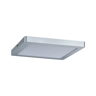 Imagen de Paulmann 70935 Panel LED Atria, cuadrado, incl. 1x16 W, lámpara de techo, cromo mate, plafón, plástico, para sala estar 4000 K