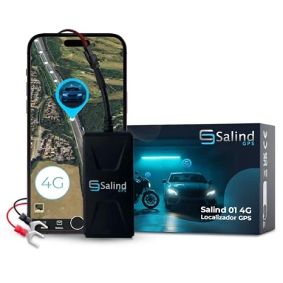 Imagen de Salind 01 4G Localizador GPS para Coche, Moto y Otros Vehículos Conexión Directa a Batería Seguimiento en Tiempo Real, Historial de Rutas Alarmas Longitud Total del Cable 1,06m