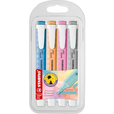 Imagen de Marcador STABILO swing cool Pastel Estuche con 4 colores