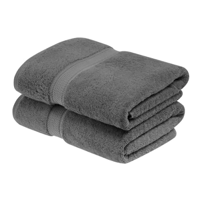 Imagen de Superior Juego de Toallas baño algodón 900 g/m2, Color carbón, 2 Piezas