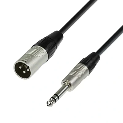 Imagen de Adam Hall Cables 4 STAR BMV 0300 Cable de Micro REAN XLR macho a Jack 6,3 mm estéreo 3 m