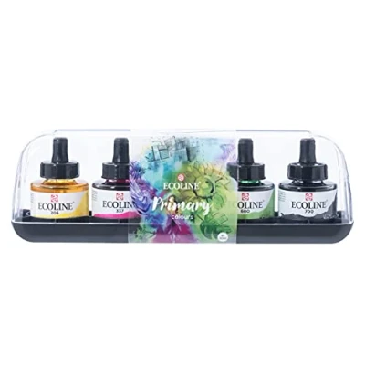 Imagen de Royal Talens Ecoline Liquid Watercolor, 30ml Bottle, Set of 5 Colors (11259900)