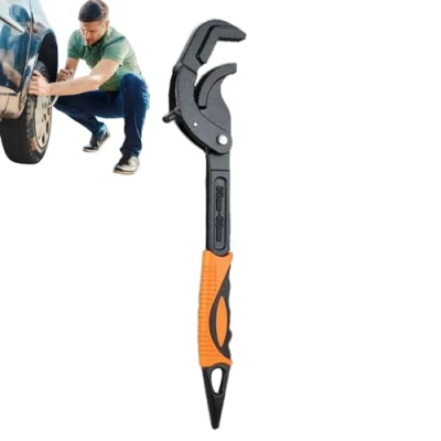 Imagen de Teksome Llave Ajustable,Llave Ajustable Delgada para Tubos de Apertura,Llave Abierta Ajustable, tuberías Multifuncional, Herramienta Agarre Manual Hardware