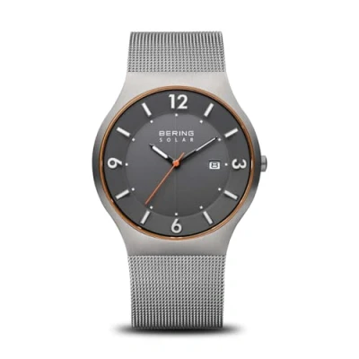 Imagen de BERING Reloj Analógico para Hombres de Energía Solar con Correa en Acero Inoxidable 14440 073 A