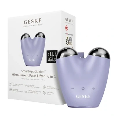 Imagen de GESKE SmartAppGuided™ MicroCorriente Face Lifter 6 en 1 Lifting facial Cuidado de la piel Dispositivo antienvejecimiento Microcorrientes contra las arrugas