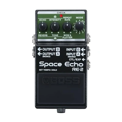 Imagen de BOSS RE 2 Space ECHO Pedal de efectos cinta eco, delay y reverb. Moderna recreación compacta del mítico Roland 201 Echo. Estéreo verdadero. Reverb muelles. Wow Flutter.