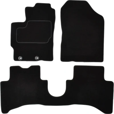 Imagen de MAMMOOTH A041 TOY390 PRM 01 Juego de alfombrillas suelo textil delante y detrás 3 negro Adaptado TOYOTA: Yaris III Hatchback